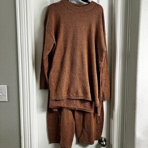 Free People Beach Long Sleeve Set | Rust | Size S